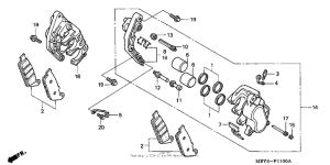 GL1500CF Передний суппорт