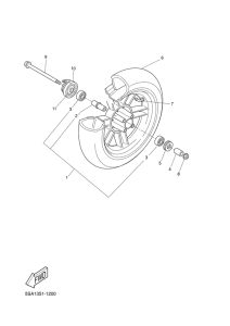 CW50L Переднее колесо