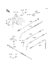 VN250 Тросы управления