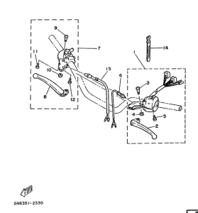 DT50MX Handle switch. lever