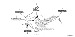 CBR250R (ABS) Наклейки