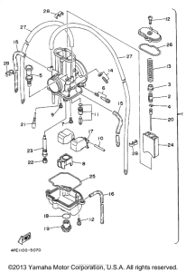 YZ125G1 Карбюратор