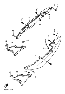 XJ600S Боковые обтекатели