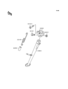 ZX1200 Подножка