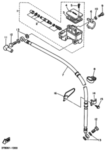 XT600E M. cylinder for disk brake