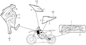 CR125R Наклейки