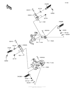 BR125 Подножки