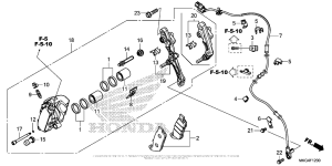 CMX500 Передний суппорт