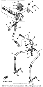FZ600TC Главный тормозной цилиндр