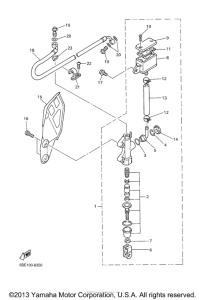 WR426FP Задний торм цилиндр