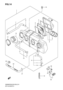 GSX650F Воздухоочиститель