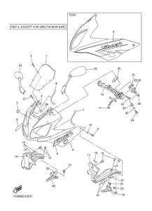 FZS1000S Обтекатель 1