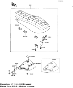 KZ1100 Seat / seat cover