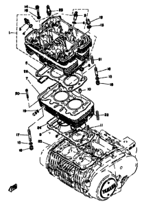 XS500 Головка цилиндров