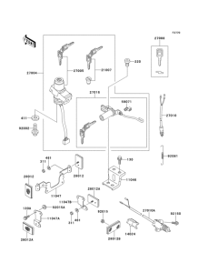 ZR550 Ignition switch(1 / 2)(-004498)