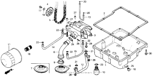 VFR700F Масляный насос