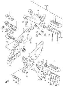 RF900 Подножки