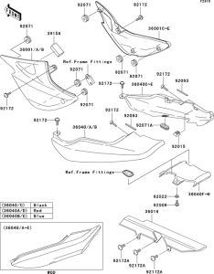 ER500 Боковые обтекатели