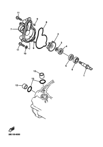 WR400F Водяная помпа
