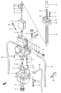 RM80 Carburetor assy