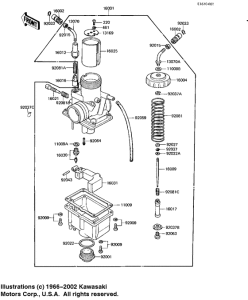 KE125 Carburetor assy