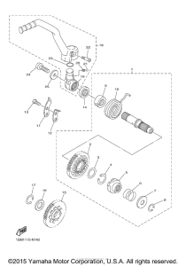 YZ250FFW Стартер