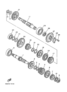 XT350'88 Трансмиссия
