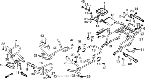 GL1200I 120i / a / lengine guard + saddlebag stay 84-85