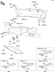 ZX600 Side covers / chain cover(1 / 2)