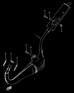 TZR50 - echappement