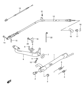 GZ250 Подножки