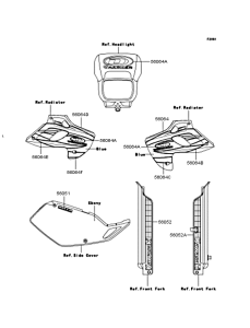 KLX250 Наклейки