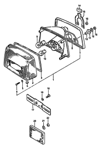 GS550 Задний комбинированный сигнал