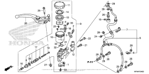 CB1000R Передний главный тормозной цилиндр
