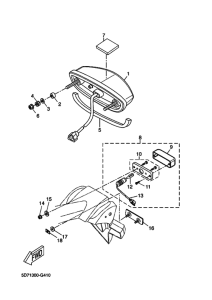 YZF-R125 Фонарь