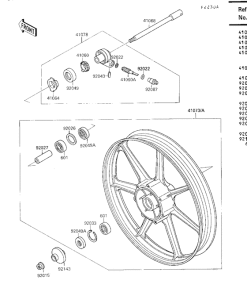 VN1500 Передняя втулка