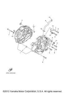 TT225RNC Картер двигателя