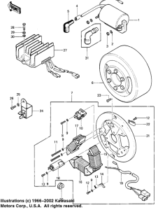 KE100 Ignition / generator / regulator