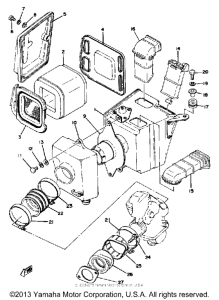 XT500E Воздушный фильтр