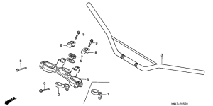 XR600R Handle pipe / top bridge