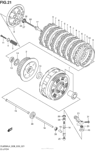 DL650 (ABS) Сцепление