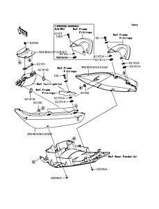 ER650 Обтекатель сидения
