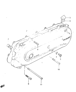 CL50 Crankcase cover lh