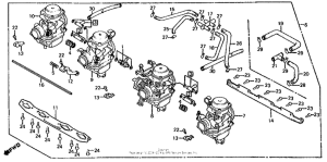 CB700SC Carburetor (assy., link)