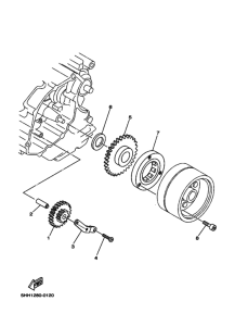 XT125X Муфта стартера