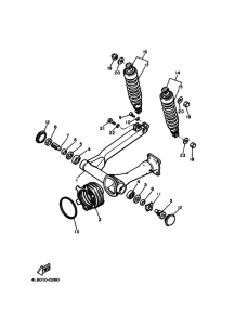 XJ650S ﾘﾔｱｰﾑ. ﾘﾔｻｽﾍﾟﾝｼﾖﾝ