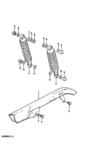 GSX400 Chain case - shock absorber
