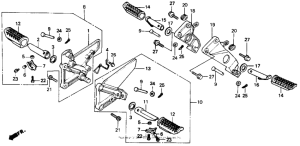 NT650 Подножки