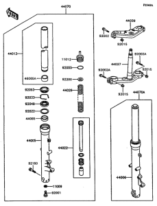 ZG1000 Вилка передней оси