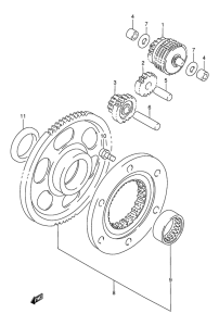 DR800 Муфта стартера